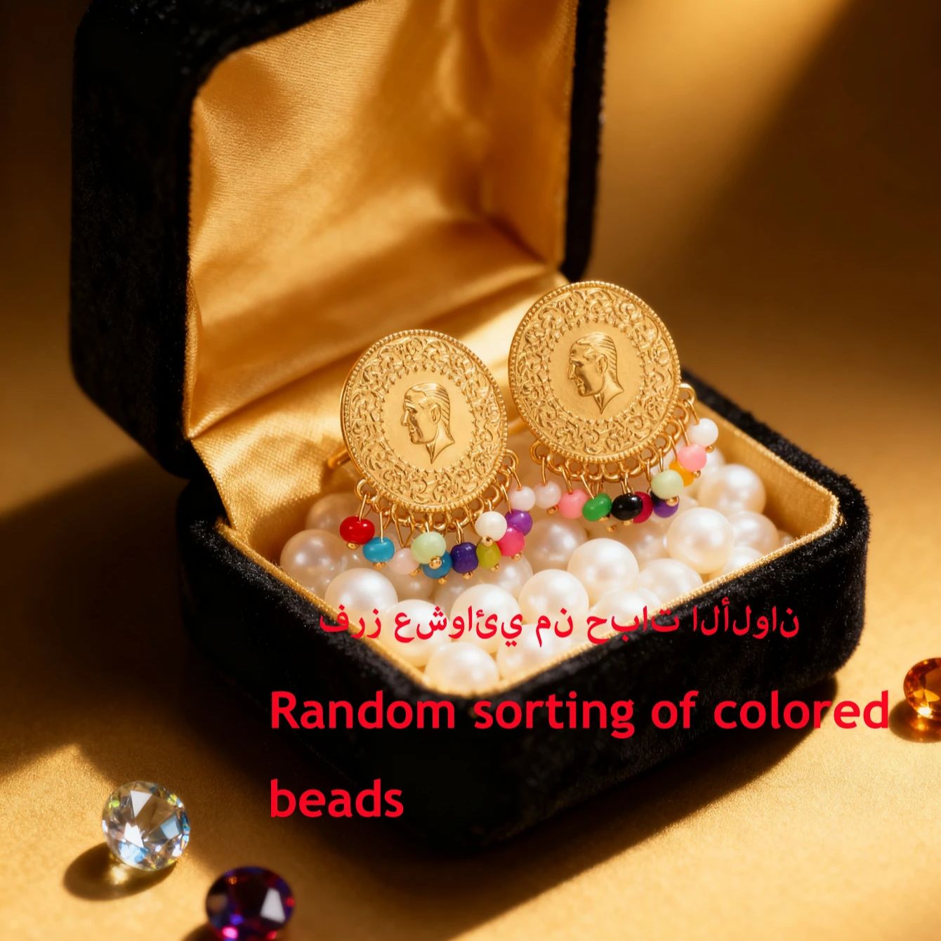 Turkish coin earring gold plat - Ethnic Fashion Co In review and price