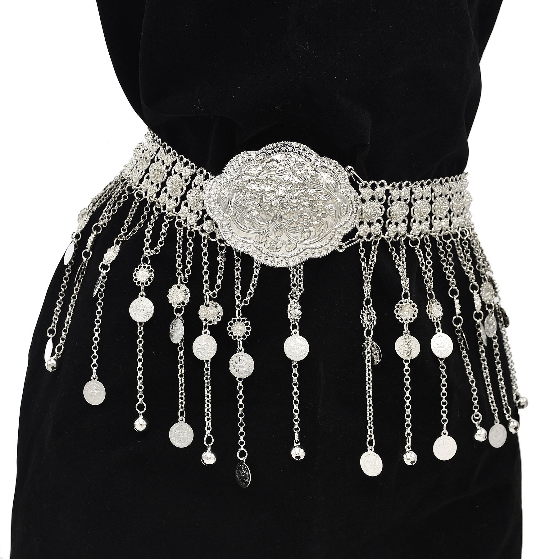 Silver Plated Moroccan Caftan  - Ethnic Fashion Co In review and price