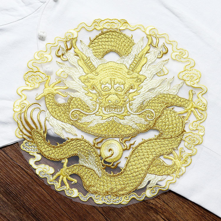 Golden thread dragon circular  - Ethnic Fashion Men review and price