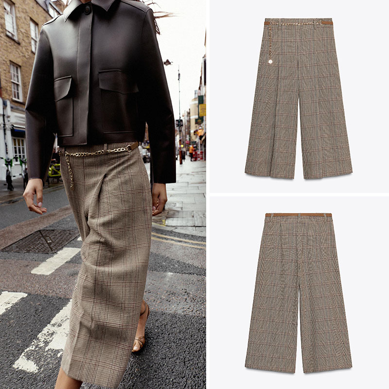 High Waist Loose Plaid Long Ca - Ethnic Clothing & Online Fashion Store Khaadi Us review and price