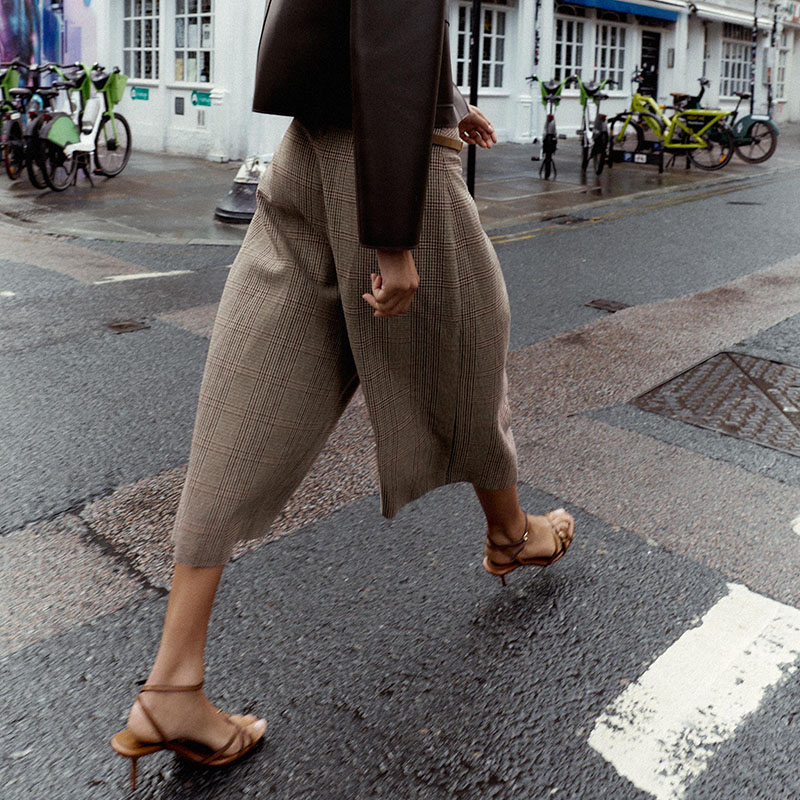 High Waist Loose Plaid Long Ca - Ethnic Clothing & Online Fashion Store Khaadi Us review and price