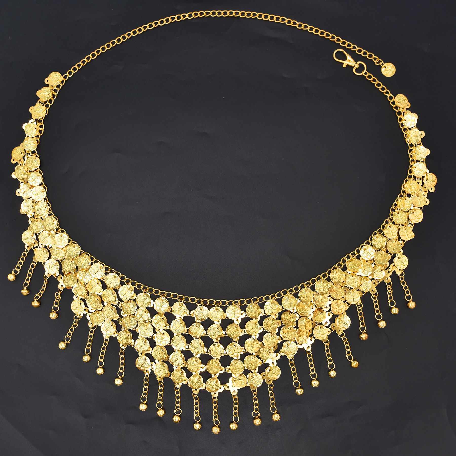 Fashion Alloy Coins Tassel Wai - Ethnic Fashion Co In review and price