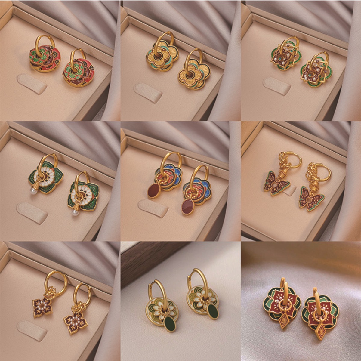 Ethnic Chinese Colorful Enamel - Ethnic Fashion Way review and price