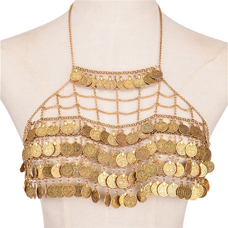 Beach Gypsy Coin Tassel Sexy B - Ethnic Fashion Co In review and price