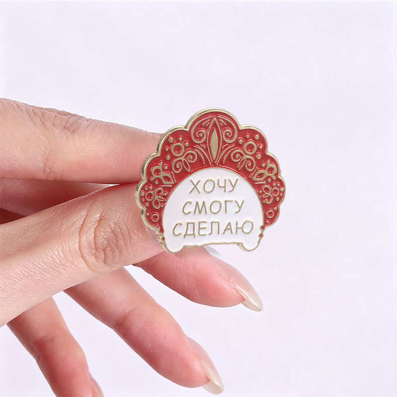 Russian Kokoshnik Enamel Pins  - Ethnic Fashion Quotes review and price