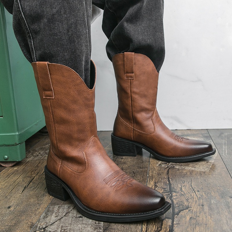 Men Boots Classic Embroidery W - Ethnic Fashion Men review and price