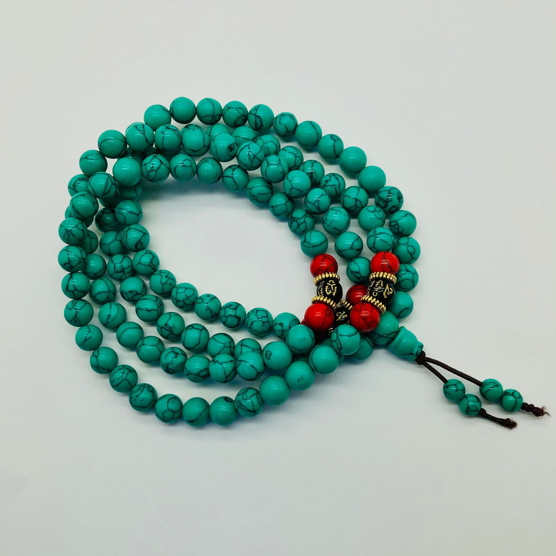 Turquoise long bracelet, natur - Ethnic Fashion Way review and price