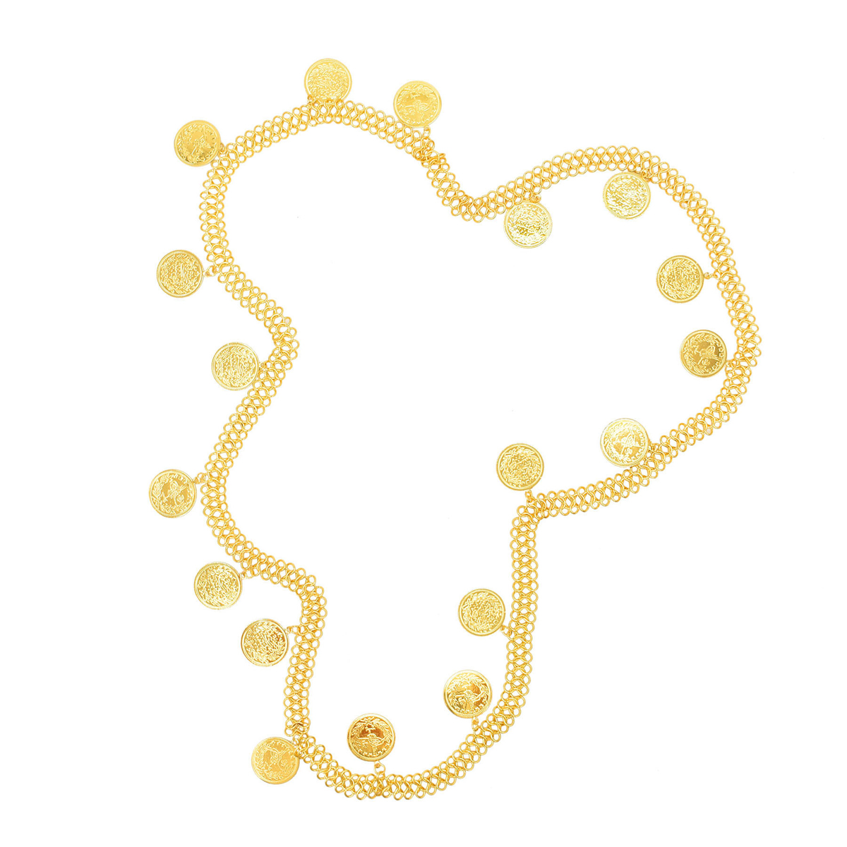 Gold Plated Simple Large Coins - Ethnic Fashion Co In review and price