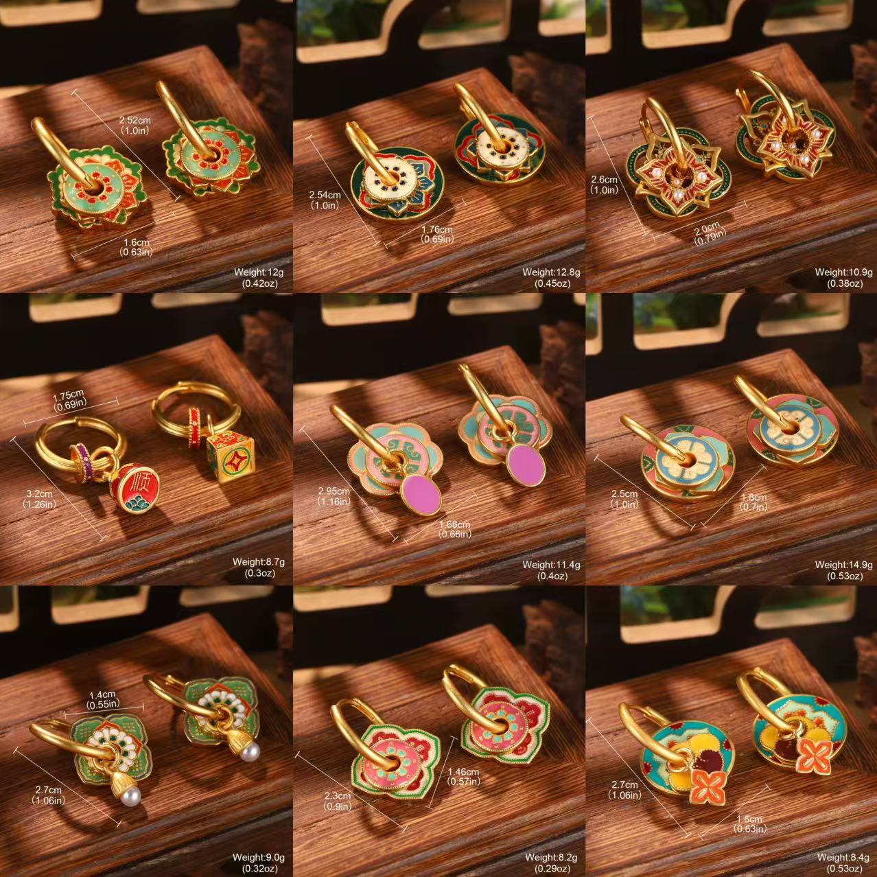 Ethnic Chinese Colorful Enamel - Ethnic Fashion Way review and price